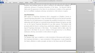 Non Disclosure Agreement Template [upl. by Vallo33]