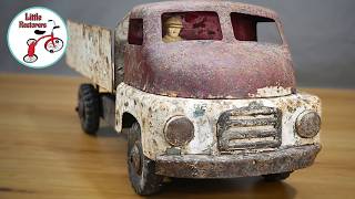 Vintage Toy Restoration  Rare Australian Made Tip Truck [upl. by Enilauqcaj]