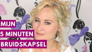 MIJN BRUIDSKAPSEL IN 5 MINUTEN  Haar Tutorial  Dazzling Beauty [upl. by Rimaa343]