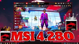 اقوي نسخه msi 4280 خفيفه 240 fps 🚀 للاجهزه الضعيفه ✅ BEST MSI APP PLAYER 4280🎃 [upl. by Suidualc]