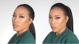 High and Low Ponytail Using Clip Ins ft KnappyHair Extensions [upl. by Eslud710]