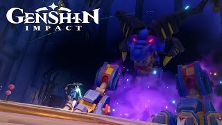 Scara Face The Evil Dragon Cutscene Genshin Impact [upl. by Joaquin]