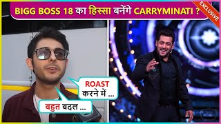 Carryminati Aka Ajey Nagar Reacts On His Entry In Bigg Boss 18  Salman Khan [upl. by Nagorb]