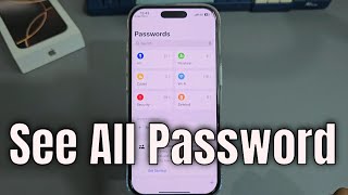 How to see all password on iphone  Find iPhone password [upl. by Axe]