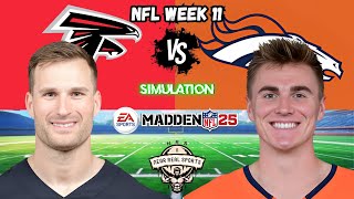 FALCONS vs BRONCOS  NFL WEEK 11  MADDEN 25 PREDICTIONS [upl. by Alet305]