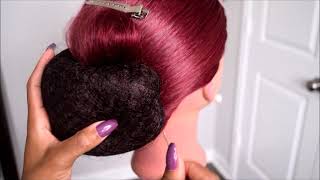 Low Chignon with Hair Cushion Perfect for Beginners [upl. by Philana]