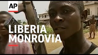 LIBERIA MONROVIA NEW ATTACK TARGETS REFUGEE BARRACKS [upl. by Lura27]