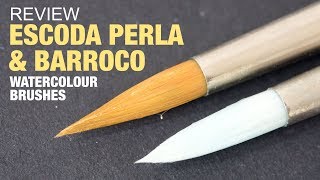 Review Escoda Perla and Barroco watercolour brushes [upl. by Sella]