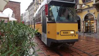 🇮🇹 Milan Trams  ATM Stanga Jumbotram Tram 2024 [upl. by Hebrew]