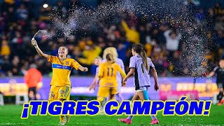 TIGRES ES CAMPEÓN VENCIENDO AL AMÉRICA GRAN FINAL LIGA MX APERTURA 2023 FEMENIL  EN ZONA FUT [upl. by Pepito]