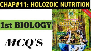 XI Biology mcqs Chapter 11 holozoic nutrition class 11 mcqsholozoic nutrition mcqs [upl. by Atteuqcaj]