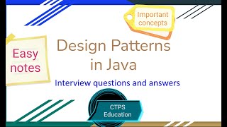 Design patterns interview questions and answers [upl. by Deborah]