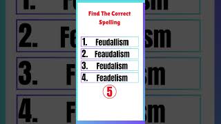 Find Correct Spelling of Words In English Part 3 Spelling Quiz  spelling viralvideo shorts [upl. by Ardnalac20]