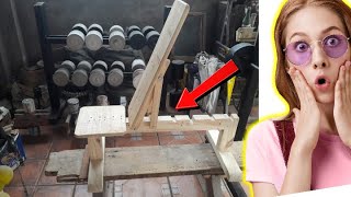 🏋️‍♂️💪COMO HACER UN banco para HACER EJERCICIO muy fácil DIY Adjustable Wooden Gym Bench [upl. by Otrebide]