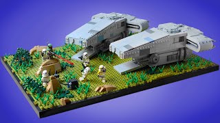 Lego The Mandalorian  Boba Fett vs Stormtroopers  Imperial Troop Transport MOC [upl. by Zilla410]