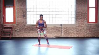 How to Do Banded Squat Walks to Prevent Knee Pain  Health [upl. by Anelleh607]