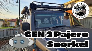 SNORKEL INSTALL  For the Mitsubishi Pajero GEN 2 [upl. by Yanej]