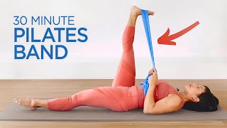 Resistance Band Workout  30 minute Mixed Level Pilates [upl. by Ynaoj466]