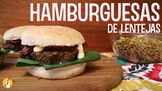 Cómo Hacer HAMBURGUESAS DE LENTEJAS Caseras  Receta Fácil  Tenedor Libre [upl. by Chrotoem]