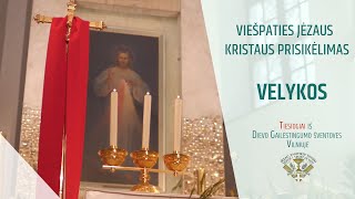 Viešpaties Jėzaus Kristaus Prisikėlimo – Velykų Šv Mišios Dievo Gailestingumo šventovėje [upl. by Suiratnod]