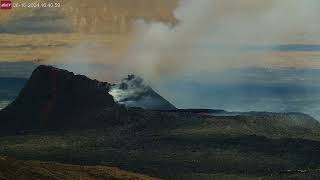 Jun 16 2024 Spatter Cone Wall Collapse near Grindavik Iceland [upl. by Pegg]