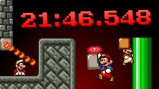 Super Mario Bros The Lost Levels Warpless 84 SNES in 2146548 WR [upl. by Terrill887]