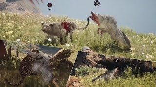 SNOWBLOOD WOLF Vs ALL DAMN BEASTS  Far Cry Primal Gameplay [upl. by Ainessey]