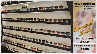 Sunglasses  Eyeglasses  Optical Accessories  Wholesale Retail Eyewear  Pooja Opticals [upl. by Oxford]