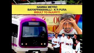 Namma Metro  Baiyappanahalli to KRPura  Inauguration  Reaction nammametro bengaluru [upl. by Nallij]