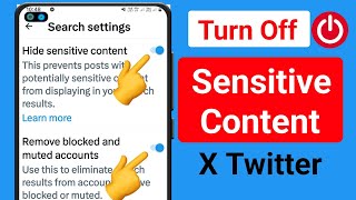 How to Turn Off X Twitter Sensitive Content Setting 2024 [upl. by Oiruam]