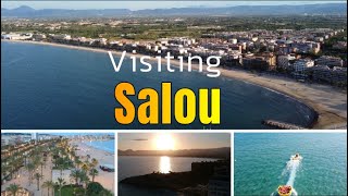 Visiting WALK amp FLY through SALOU  Costa Daurada Spain 🇪🇸  4K Tiny Tour 2023 [upl. by Leuname]