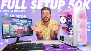 Full Setup Pc build Under 50000  Pc build under 50000  2023 🔥🔥Techno KASH [upl. by Lundt]