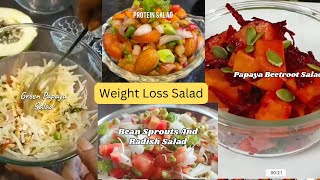 4 Healthy Weight Loss Salad  Low Calorie Salad Recipies  Fast Fat Loss  High Energy Salad [upl. by Nnair]