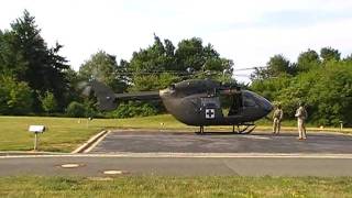 UH72 Lakota  Takeoff at Bayreuth hospital [upl. by Grayson695]