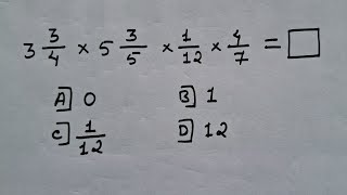 How to solve fraction multiplicationchoose correct optioncan you solveroopajadhav6766 [upl. by Savvas]