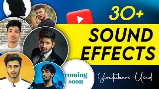 30 Sound Effects for YouTube Video Editing  No Copyright  Download Link Given ❤️ [upl. by Ydna]