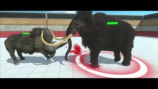 Woolly Mammoth vs Woolly Rhino Animal revolt battle simulator [upl. by Mauro]