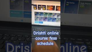 drishti coaching upsc online fees details shortsvideo drishtiias upsc [upl. by Richman]