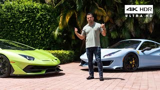 My Ferrari 488 Pista Vs My Lamborghini Aventador SVJ  Which car is better for 500000 [upl. by Eitsirc]