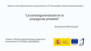 Sara Hssaine “La contrargumentación en la propaganda yihadista” [upl. by Emlen]