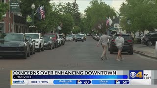 Zionsville residents concerned over plans to enhance downtown area [upl. by Konopka]