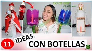 11 FAROLES CON BOTELLAS DE PLASTICO  MANUALIDADES FACILES PARA NAVIDAD CON RECICLAJE [upl. by Madelena]