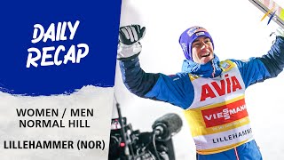 Highlights Normal Hill Lillehammer 2023  FIS Ski Jumping World Cup 2324 [upl. by Etterb]