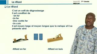 CAP MB1èA leçon1 Les outils de Corroyage [upl. by Aifas144]