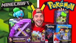 ABRINDO BRINQUEDOS DE POKEMON E MINECRAFT SURPRESA [upl. by Alam515]