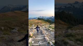 Surrounded by majestic mountains bathed in breathtaking colors at sunset reels pnw video viral [upl. by Brianne]