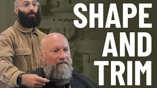 BEST Beard Tips for Barbers How to Trim and Shape [upl. by Ringo]