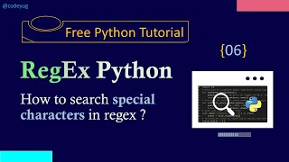 Regex in Python  06  Search Escape Sequences Characters  Python Tutorial for Beginners in Hindi [upl. by Ocirderf534]