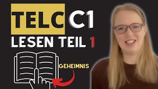 Telc C1 Lesen Teil 1  quotLust auf Puzzelnquot [upl. by Merideth]