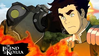 Bolin LAVABENDS Kuviras Mechs 🌋  Full Scene  The Legend of Korra [upl. by Oran]